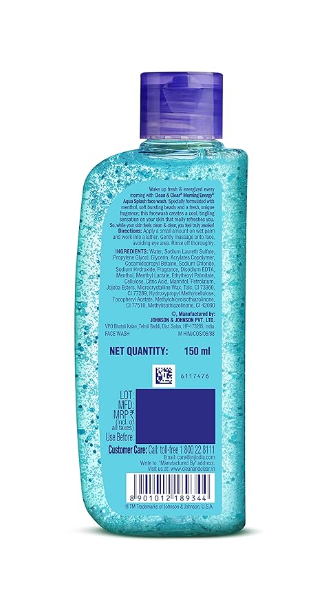 Clean & Clear Aqua Splash Face wash (150ml)