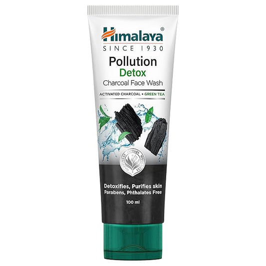 HIMALAYA POLLUTION DETOX CHARCOAL FACE WASH 100ML