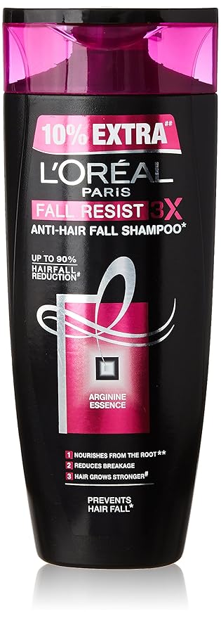 L'Oreal Paris Fall Resist 3X Repair Anti-Hair Fall Shampoo 175 ml (Extra 17.5 ml)