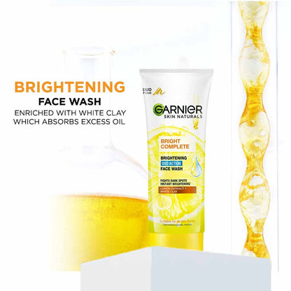 Garnier Brightening Duo Action Face Wash 100g