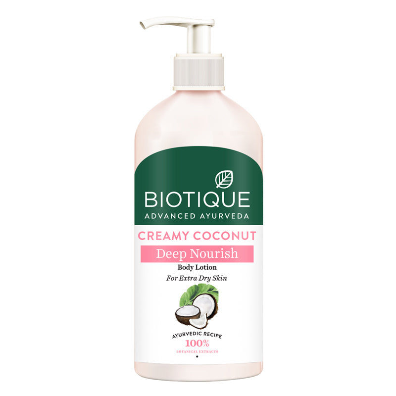 BIOTIQUE CREAMY COCONUT BODY LOTION 300ML