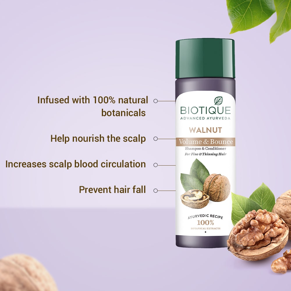 Biotique Walnut Volume and Bounce Shampoo 120ml