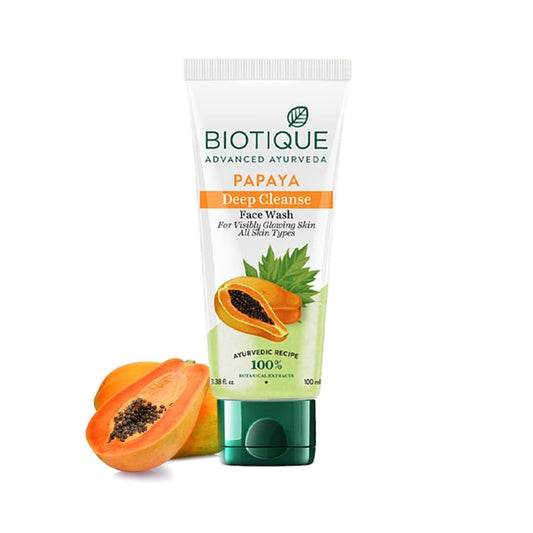 BIOTIQUE PAPAYA DEEP CLEANSE FACE WASH 100 ML