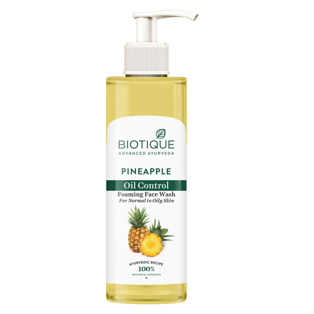 Biotique Bio Pineapple Oil Control Foaming Facewash - (200ml)