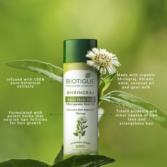 BIOTIQUE BHRINGRAJ ANTI HAIR FALL OIL 120ML