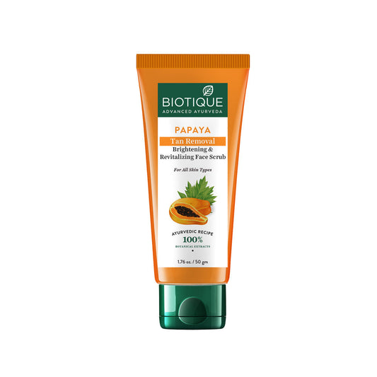 Biotique Papaya Tan Removal Brightening & Revitalizing Face Scrub 50gm