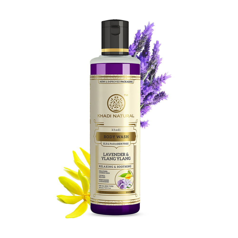 KHADI LAVENDER AND YLANG YLANG BODY WASH