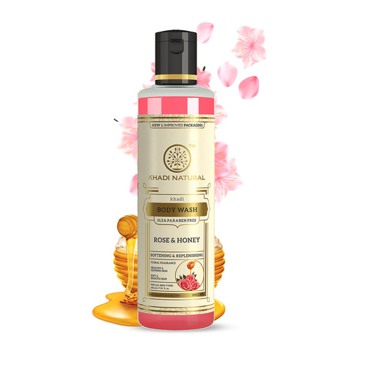 KHADI ROSE AND HONEY BODY WASH