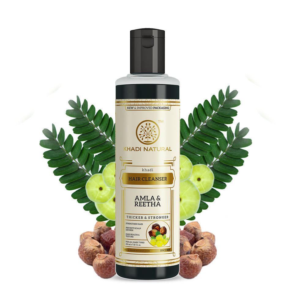 KHADI HAIR CLEANSER AMLA AND REETHA 210ML