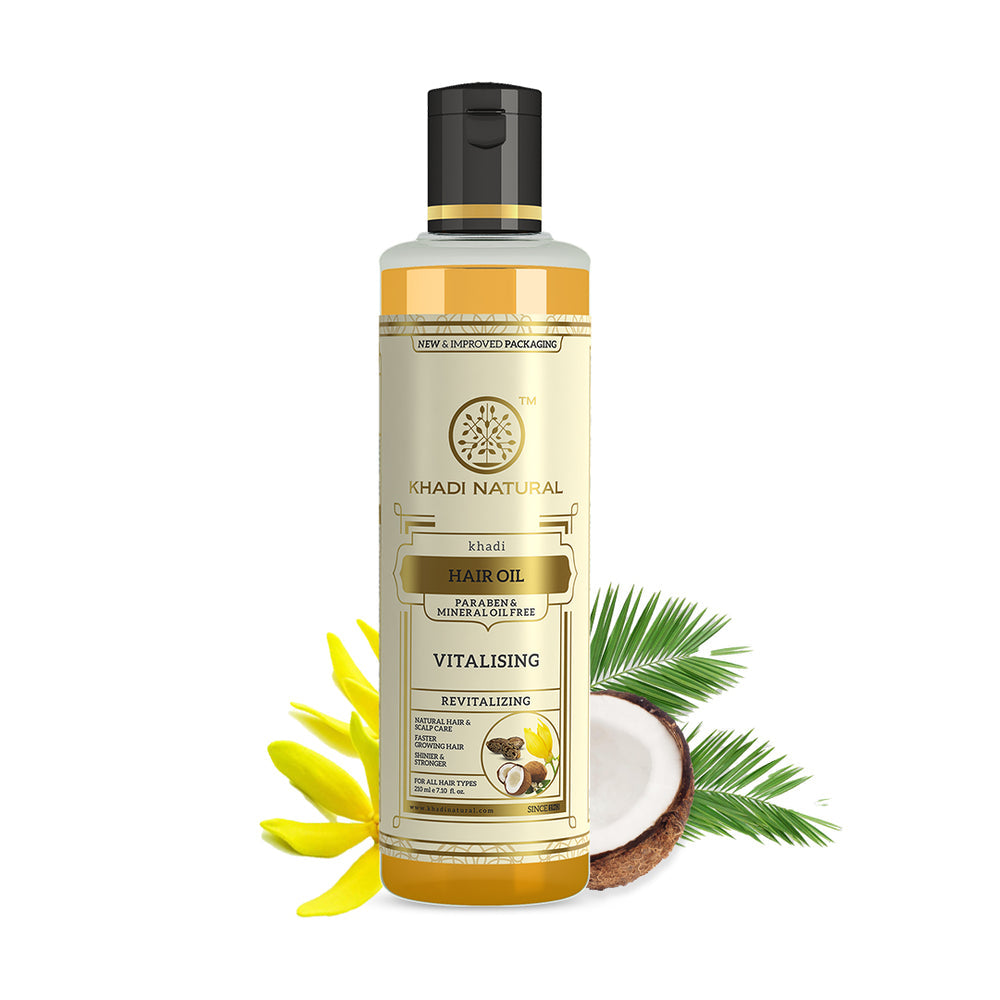 KHADI VITALISING HAIR OIL PARABEN MINERAL OIL FREE