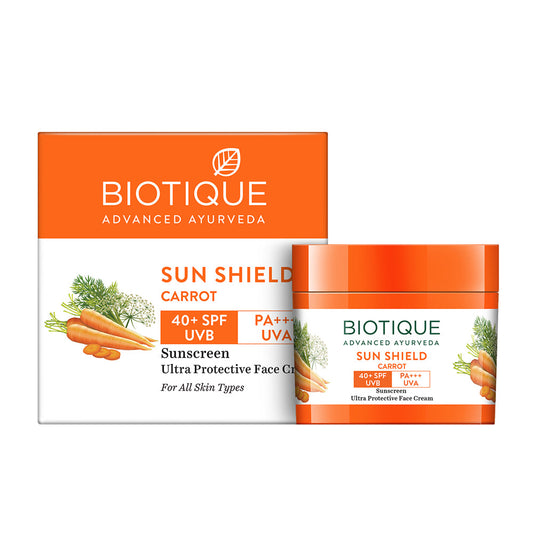 Biotique SUN SHIELD Carrot 40plus SPF Sunscreen 50G