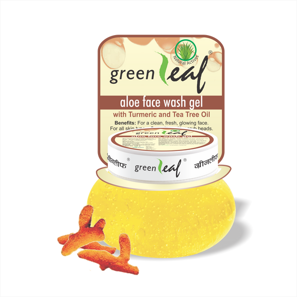 Green Leaf Aloe Face Wash Gel, 120GM