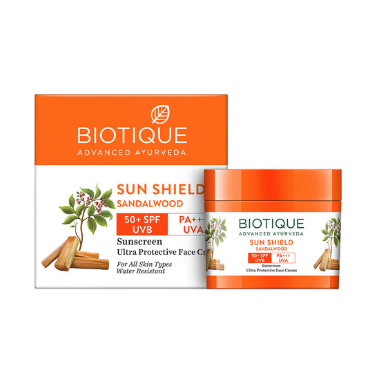 Biotique SUN SHIELD  Face Cream 50plus SPF Sunscreen 50g