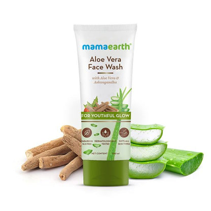 Mamaearth Aloe Vera Face Wash - 100ml