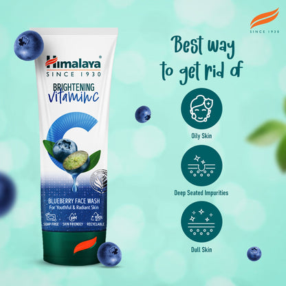 Himalaya Brightening Vitamin C Blueberry Face Wash 50ml