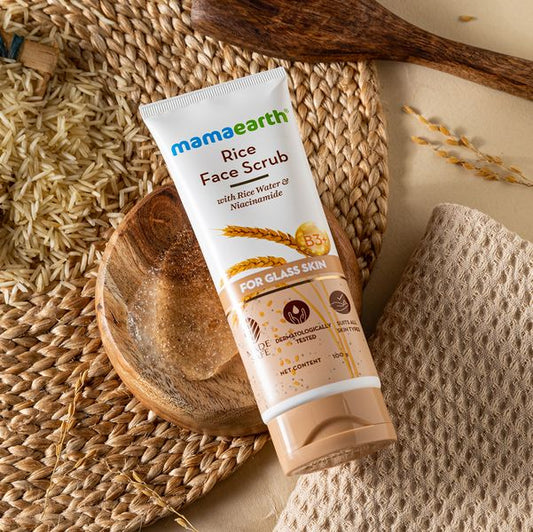 Mamaearth Rice Face Scrub - 100 gm